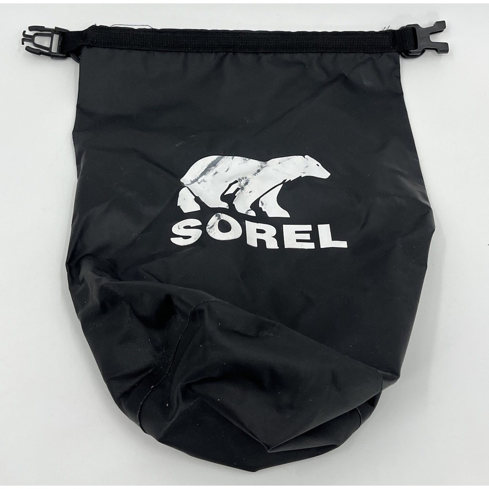 Sorel Dry Bag Black Waterproof Hiking Kayaking Canoeing 13 x 11